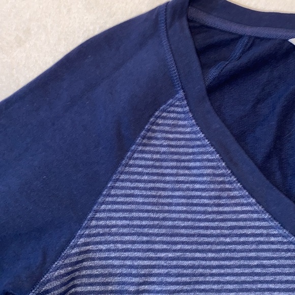 Athleta blue micro stripe Enchanted Dress Sz M NWOT Sz M - Picture 5 of 6